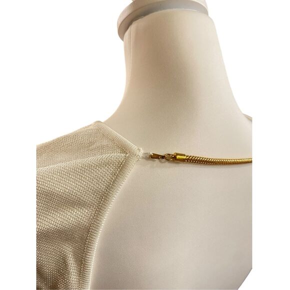 TOM FORD Cut Out Gold Chain Short Dress in White Size Medium NWOT - Picture 10 of 14